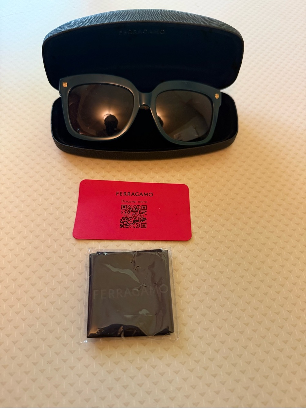 Salvatore Ferragamo Brand New Green Sunglasses New without Tag